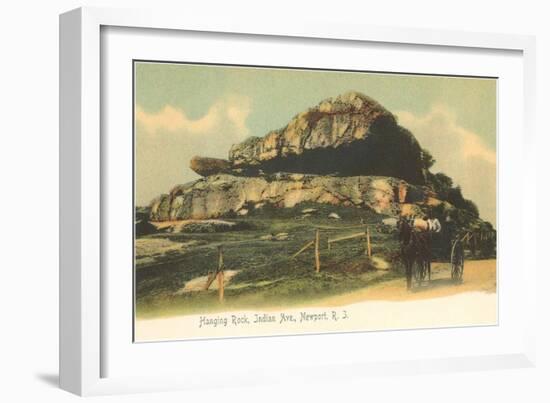 Hanging Rock, Newport, Rhode Island-null-Framed Art Print