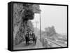 Hanging Rock on the Susquehanna, Near Danville, Pa.-null-Framed Stretched Canvas