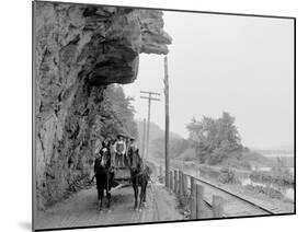 Hanging Rock on the Susquehanna, Near Danville, Pa.-null-Mounted Photo