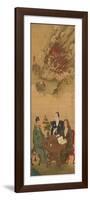 Hanging Scroll Depicting 'A Meeting of Japan, China and the West'-Shiba Kokan-Framed Giclee Print