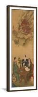 Hanging Scroll Depicting 'A Meeting of Japan, China and the West'-Shiba Kokan-Framed Giclee Print