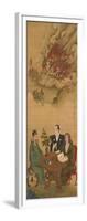 Hanging Scroll Depicting 'A Meeting of Japan, China and the West'-Shiba Kokan-Framed Giclee Print