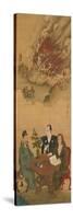 Hanging Scroll Depicting 'A Meeting of Japan, China and the West'-Shiba Kokan-Stretched Canvas