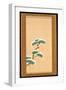 Hanging Scroll Depicting a Snow Clad Pine, from a Triptych of the Three Seasons, Japanese-Sakai Hoitsu-Framed Giclee Print