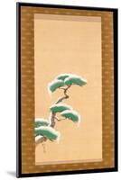 Hanging Scroll Depicting a Snow Clad Pine, from a Triptych of the Three Seasons, Japanese-Sakai Hoitsu-Mounted Giclee Print