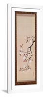Hanging Scroll Depicting Cherry Blossoms, from a Triptych of the Three Seasons, Japanese-Sakai Hoitsu-Framed Giclee Print