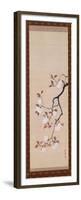 Hanging Scroll Depicting Cherry Blossoms, from a Triptych of the Three Seasons, Japanese-Sakai Hoitsu-Framed Premium Giclee Print