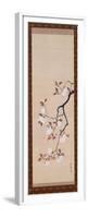 Hanging Scroll Depicting Cherry Blossoms, from a Triptych of the Three Seasons, Japanese-Sakai Hoitsu-Framed Premium Giclee Print