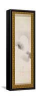 Hanging Scroll Depicting the Autumnal Moon, from a Triptych of the Three Seasons, Japanese-Sakai Hoitsu-Framed Stretched Canvas