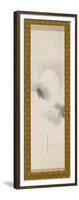 Hanging Scroll Depicting the Autumnal Moon, from a Triptych of the Three Seasons, Japanese-Sakai Hoitsu-Framed Giclee Print