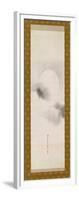 Hanging Scroll Depicting the Autumnal Moon, from a Triptych of the Three Seasons, Japanese-Sakai Hoitsu-Framed Giclee Print