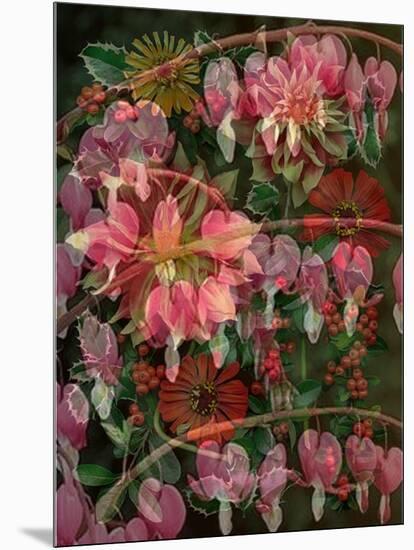 HANGING SPRING COLLAGE-Linda Arthurs-Mounted Premium Giclee Print