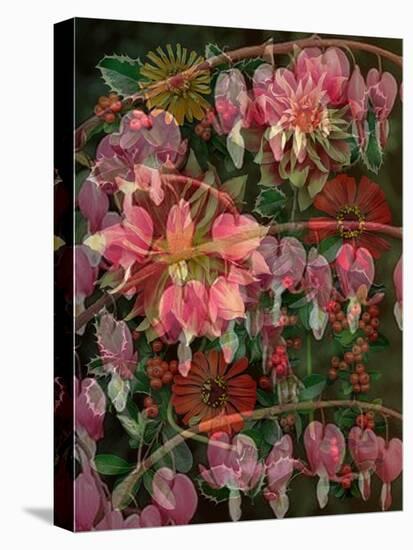 HANGING SPRING COLLAGE-Linda Arthurs-Stretched Canvas