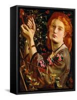 Hanging the Mistletoe, 1860-Dante Gabriel Rossetti-Framed Stretched Canvas