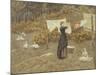 Hanging the Washing-Helen Allingham-Mounted Giclee Print