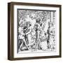 Hanging to Music, 15th Century-null-Framed Art Print