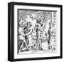 Hanging to Music, 15th Century-null-Framed Art Print