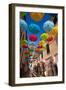 Hanging Umbrellas, Veliki Squiare Street, Old Town, Novigrad, Croatia, Europe-Richard Maschmeyer-Framed Photographic Print