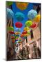 Hanging Umbrellas, Veliki Squiare Street, Old Town, Novigrad, Croatia, Europe-Richard Maschmeyer-Mounted Photographic Print