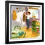 Hanging Up The Coat-Imogene M. McPherson -Framed Art Print