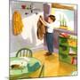 Hanging Up The Coat-Imogene M. McPherson -Mounted Art Print