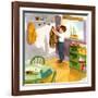 Hanging Up The Coat-Imogene M. McPherson -Framed Art Print