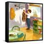 Hanging Up The Coat-Imogene M. McPherson -Framed Stretched Canvas