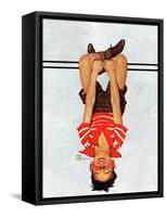 "Hanging Upside Down," April 20, 1940-Douglas Crockwell-Framed Stretched Canvas