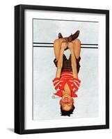 "Hanging Upside Down," April 20, 1940-Douglas Crockwell-Framed Giclee Print