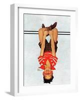 "Hanging Upside Down," April 20, 1940-Douglas Crockwell-Framed Giclee Print