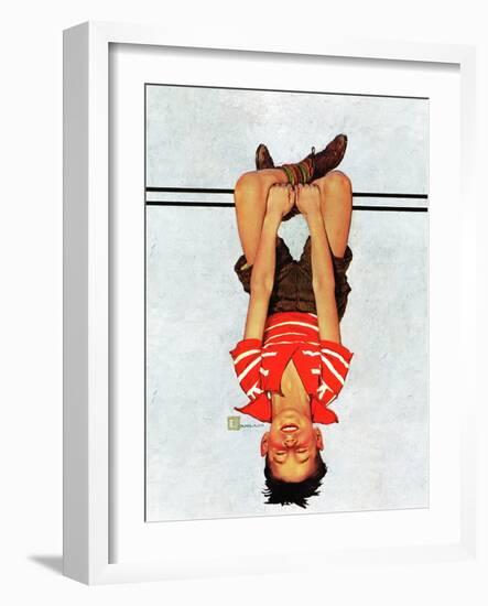 "Hanging Upside Down," April 20, 1940-Douglas Crockwell-Framed Giclee Print