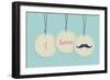 Hanging Vintage Badges-cienpies-Framed Art Print