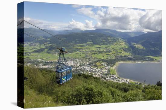 Hangursbahen, Cable Car to Mount Hangur, Voss, Hordaland, Norway, Scandinavia, Europe-Gary Cook-Stretched Canvas