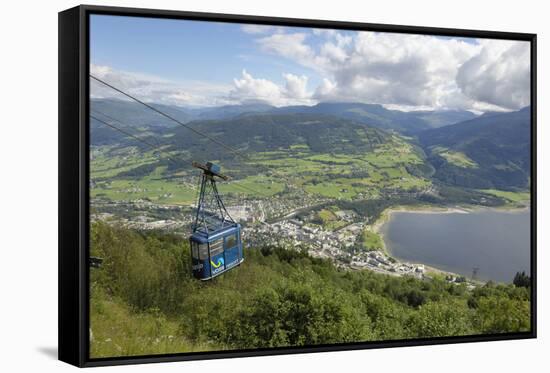 Hangursbahen, Cable Car to Mount Hangur, Voss, Hordaland, Norway, Scandinavia, Europe-Gary Cook-Framed Stretched Canvas