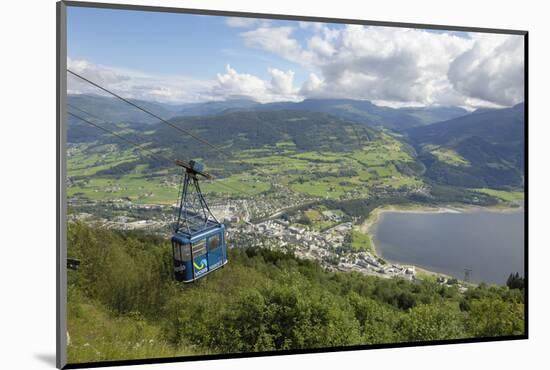 Hangursbahen, Cable Car to Mount Hangur, Voss, Hordaland, Norway, Scandinavia, Europe-Gary Cook-Mounted Photographic Print