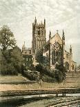 Worcester Cathedral, Worcestershire, C1870-Hanhart-Framed Giclee Print