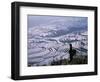 Hani Girl with Rice Terraces, China-Keren Su-Framed Photographic Print