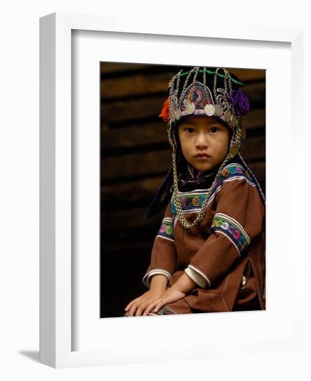 Hani People, Yuanyang, Honghe Prefecture, Yunnan Province, China-Pete Oxford-Framed Photographic Print