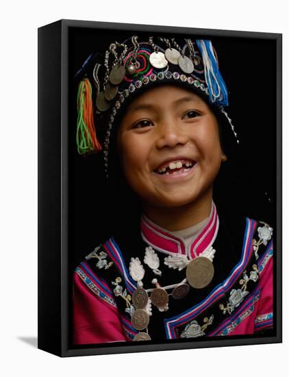 Hani People, Yuanyang, Honghe Prefecture, Yunnan Province, China-Pete Oxford-Framed Stretched Canvas