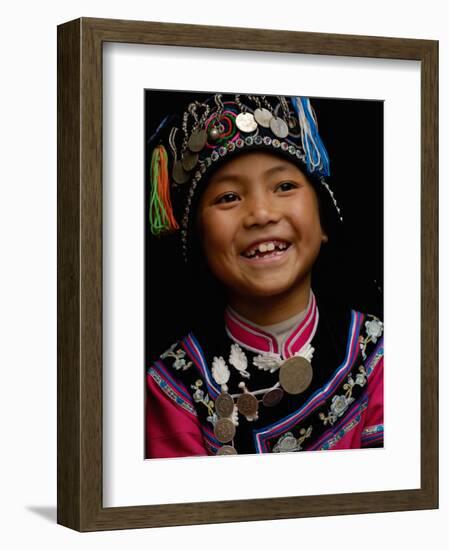 Hani People, Yuanyang, Honghe Prefecture, Yunnan Province, China-Pete Oxford-Framed Photographic Print