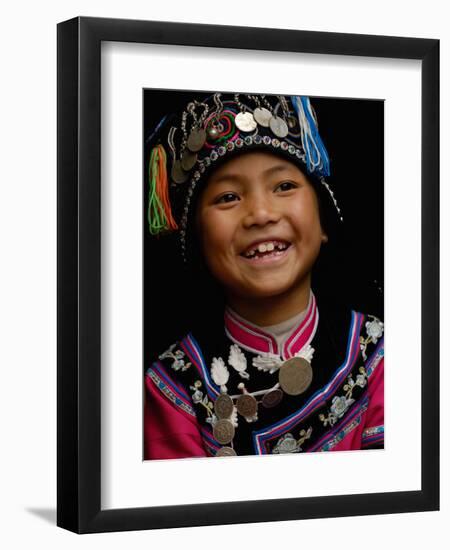 Hani People, Yuanyang, Honghe Prefecture, Yunnan Province, China-Pete Oxford-Framed Photographic Print