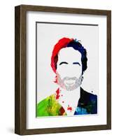 Hank Watercolor-Lora Feldman-Framed Art Print