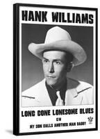 Hank Williams (Long Gone Lonesome Blues) Music Poster Print-null-Framed Poster