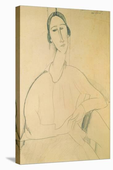 Hanka Zborowska, c.1917-Amedeo Modigliani-Stretched Canvas