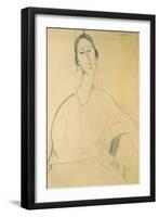 Hanka Zborowska, c.1917-Amedeo Modigliani-Framed Giclee Print