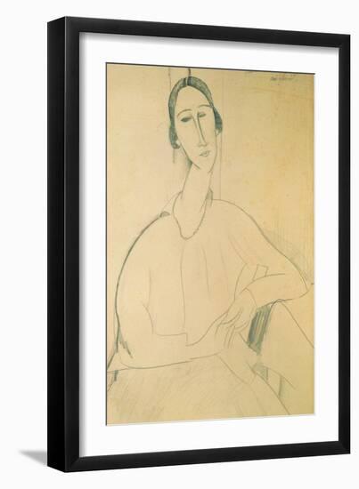 Hanka Zborowska, c.1917-Amedeo Modigliani-Framed Giclee Print