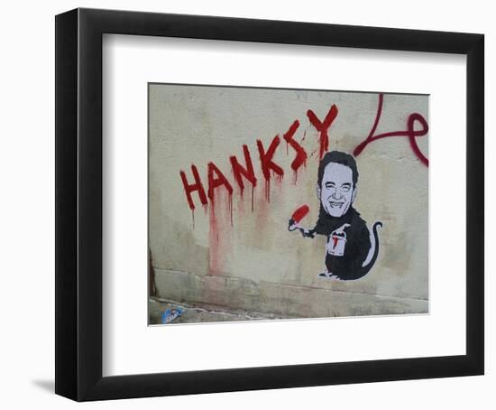 Hanksy-Banksy-Framed Giclee Print