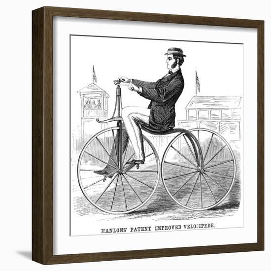 Hanlon's Velocipede, 1868-null-Framed Giclee Print