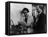 Hannah Arendt with a Fellow Reporter-null-Framed Stretched Canvas