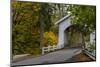 Hannah Covered Bridge spans Thomas Creek in Linn County, Oregon, USA-Chuck Haney-Mounted Photographic Print